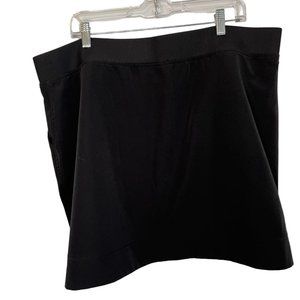 32 Degrees Cool Skort Black XXL Pullup Comfort Waist Shorts Polyester Packable